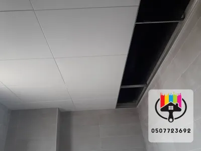 اسقف مستعارة وشرائح المنيوم