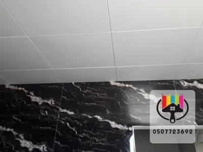 اسقف مستعارة وشرائح المنيوم